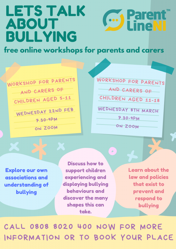 New Parentline workshops